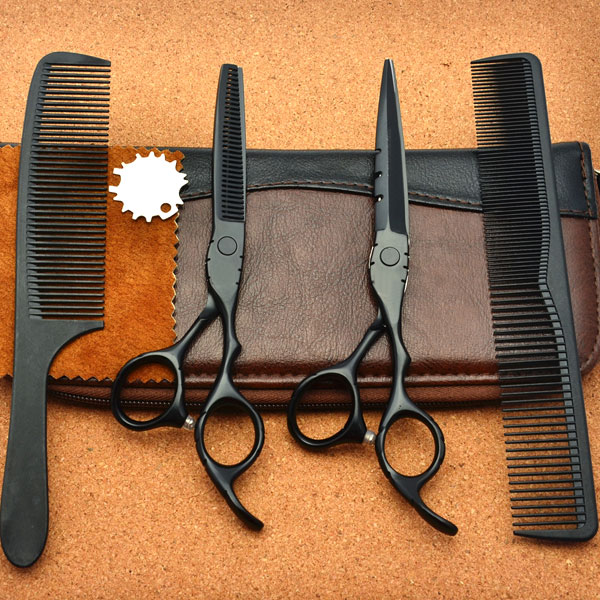 Bộ kéo cắt tóc Barber WOLF đen BW-602, tông đơ wahl, wahl việt nam, wahl mỹ, wahl usa, tông đơ wahl mỹ, tông đơ cắt tóc wahl, tông đơ của mỹ, tông đơ xịn, tông đơ điện wahl